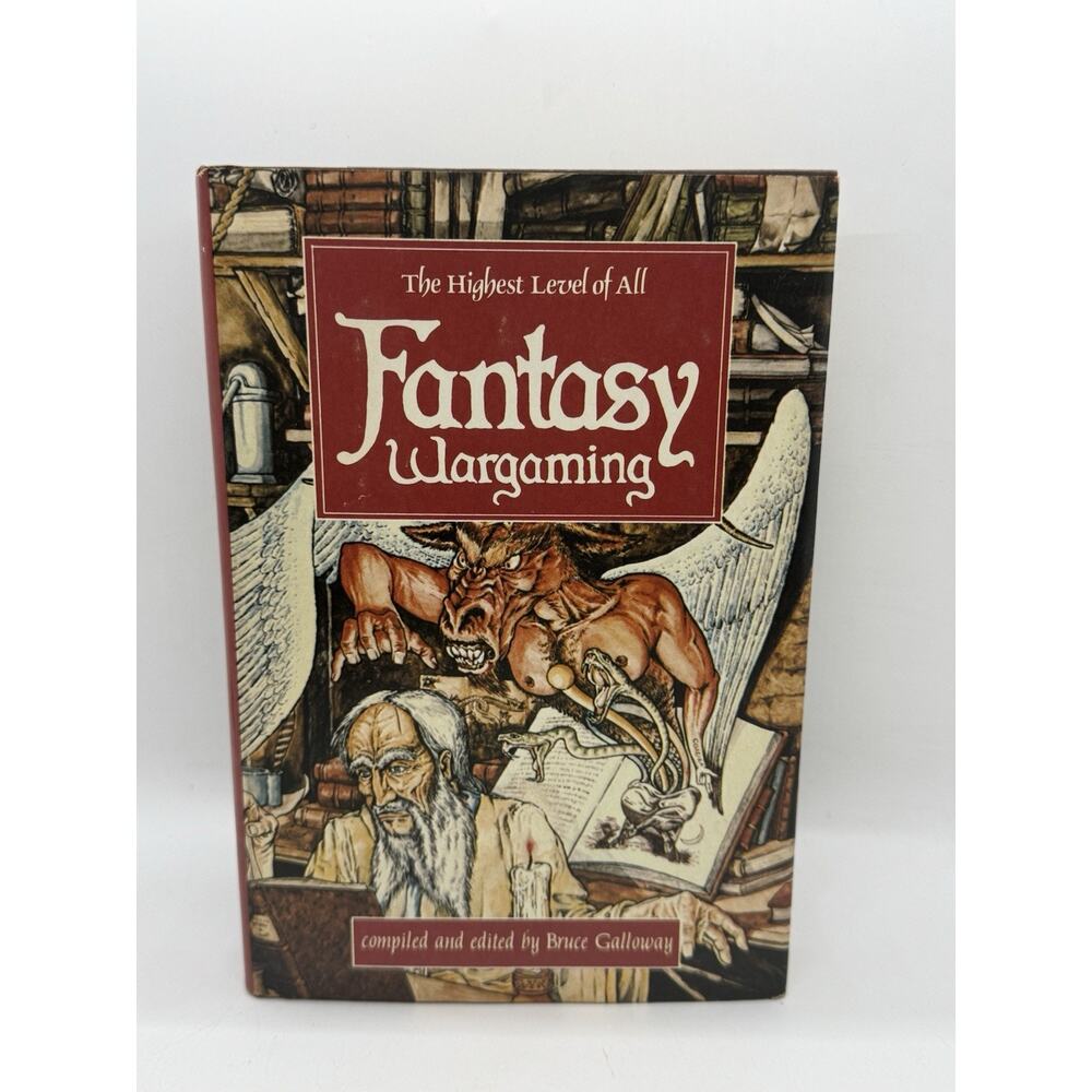 Fantasy Wargaming Bruce Galloway HC Book Club Ed D&D RPG Guide